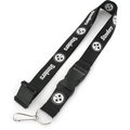 Caseys Pittsburgh Steelers Lanyard Black and White 6326463621